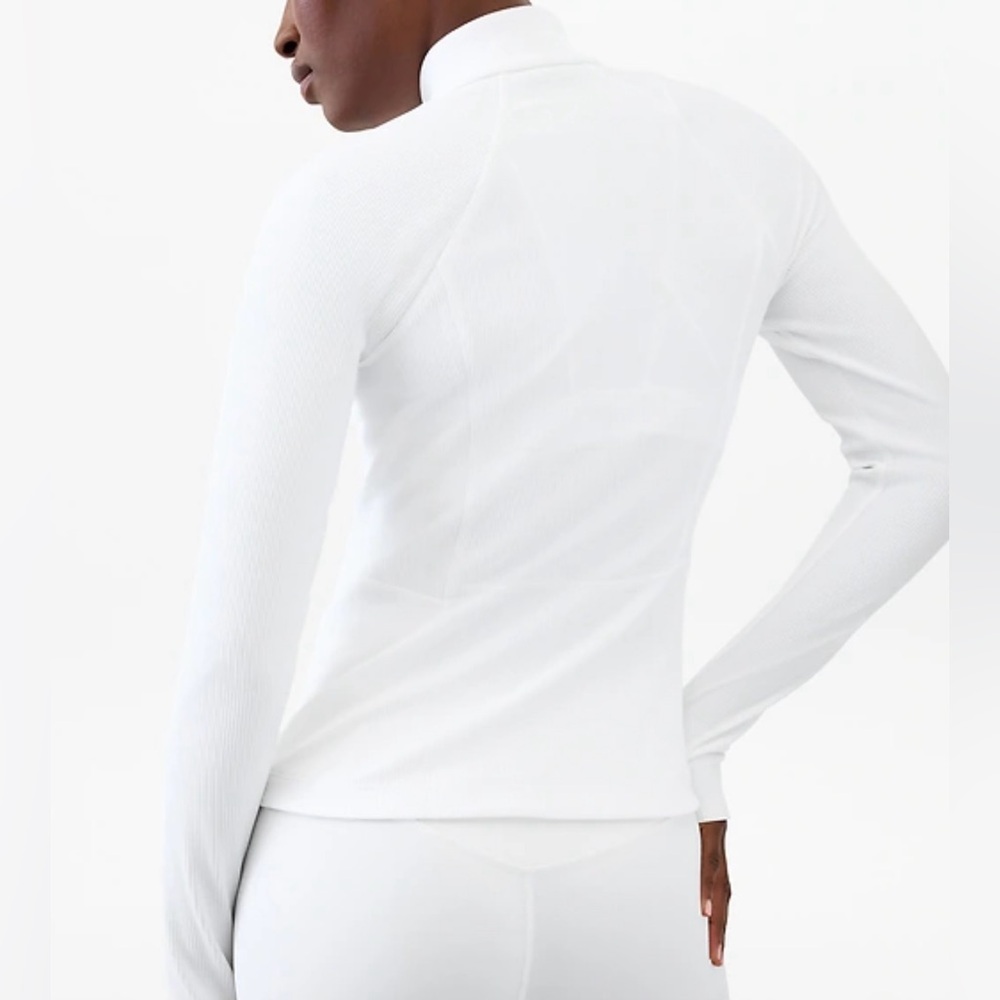 ATHLETA Ribbed White Jacket - Picture 2 of 8